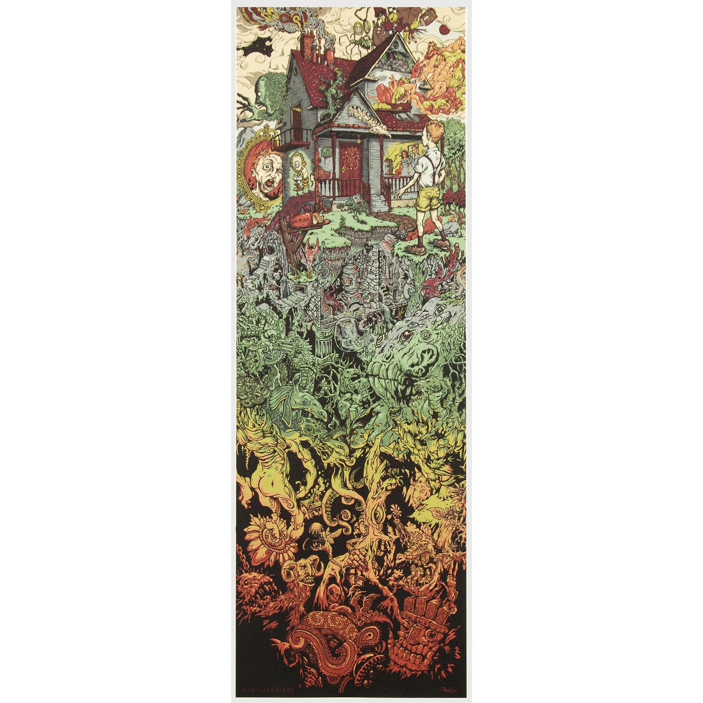 A Lot Like Birds No Place Album Art Limited Screenprint