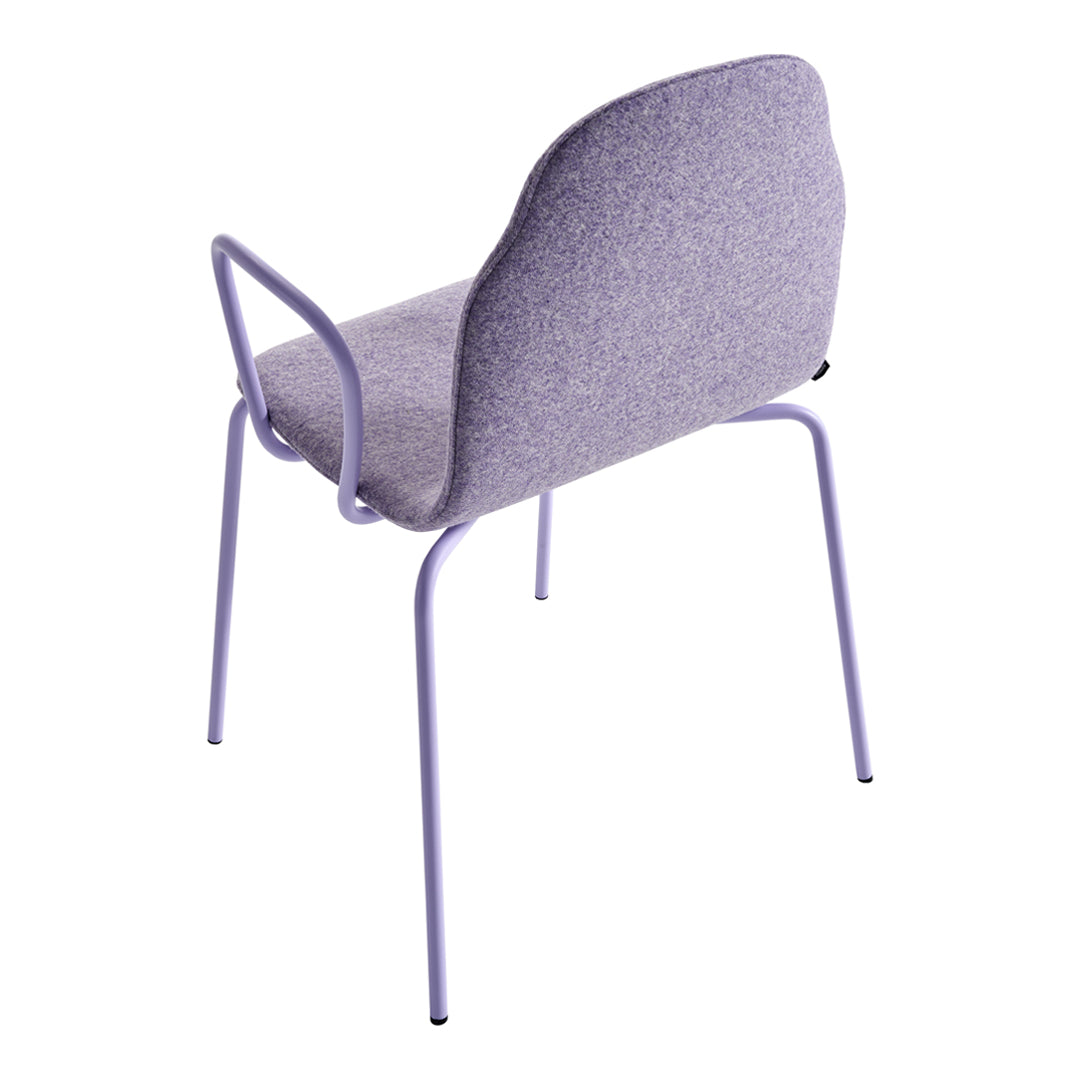 Body Armchair - Upholstered - Metal Leg - Stackable