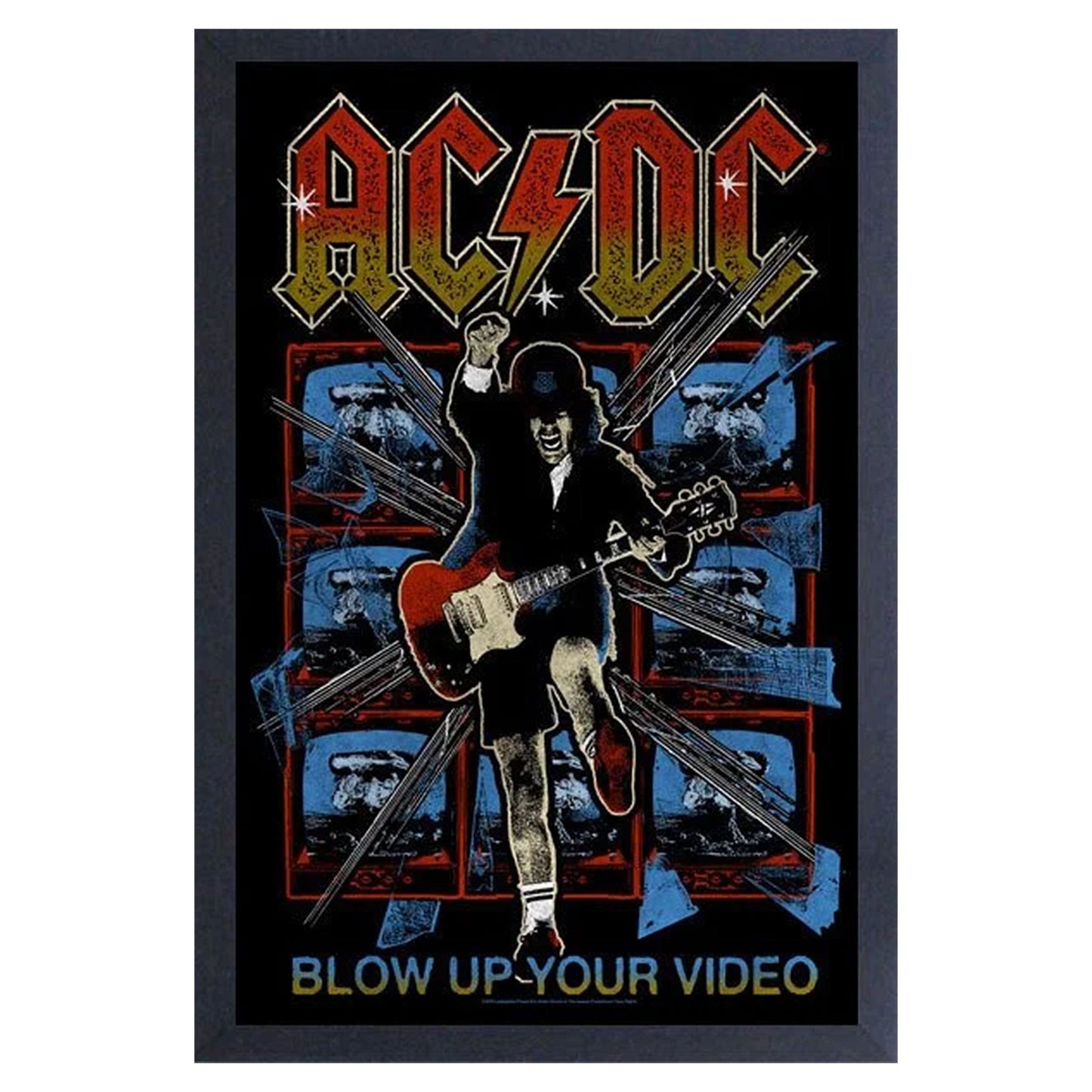 AC/DC Blow Up Your Video - Sketch Framed Wall Art