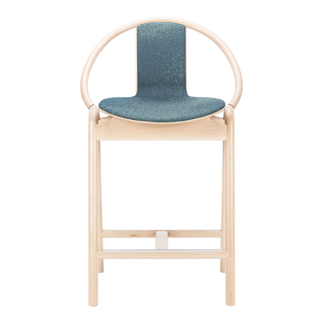 Again Counter Stool - Upholstered - Beech Frame