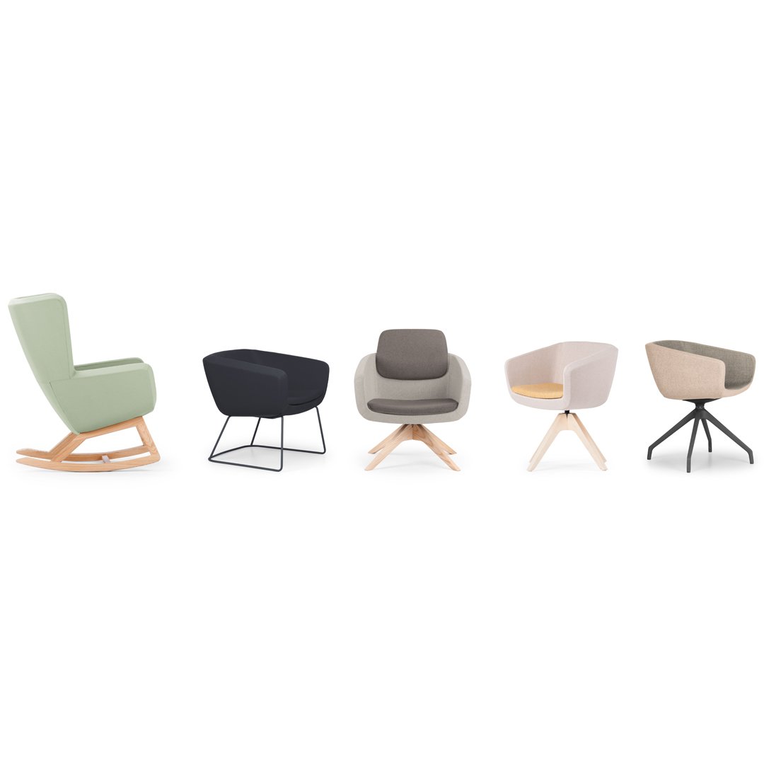 Arca 5098 Small Armchair - 4-Star - Polished Aluminum Base