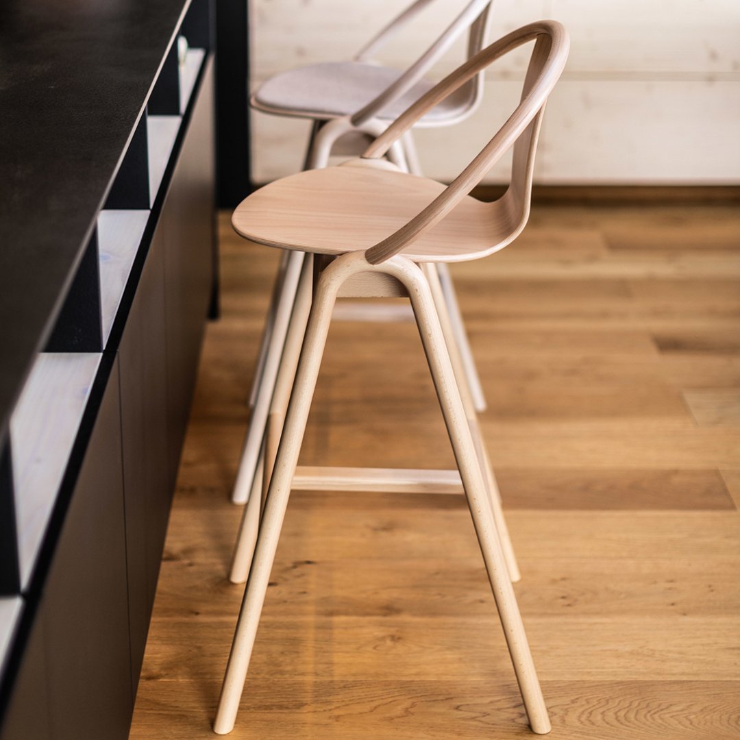 Again Barstool - Beech Frame