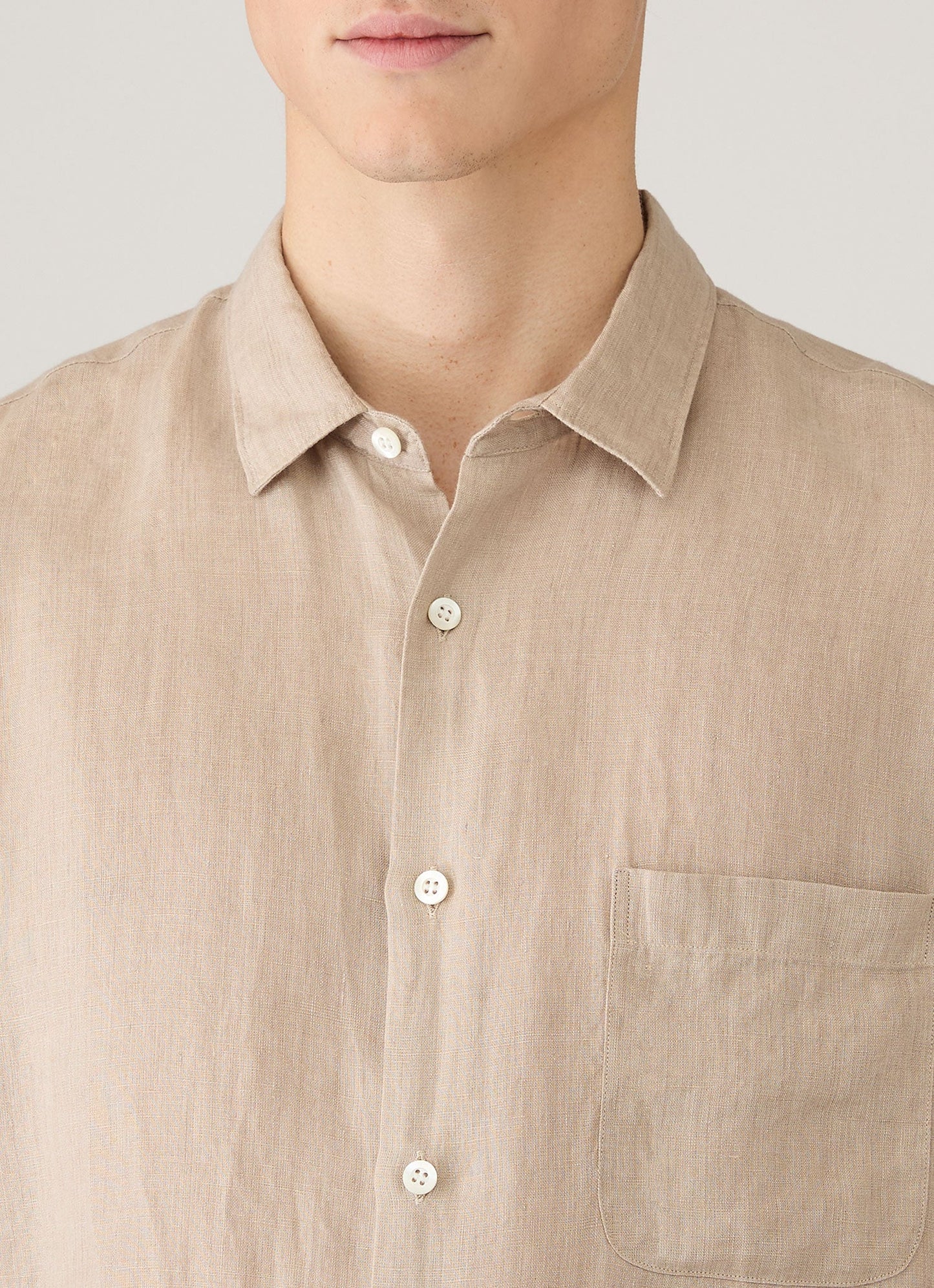Mens Short Sleeve Linen Shirt In Hazelwood Msht2119 Brgt