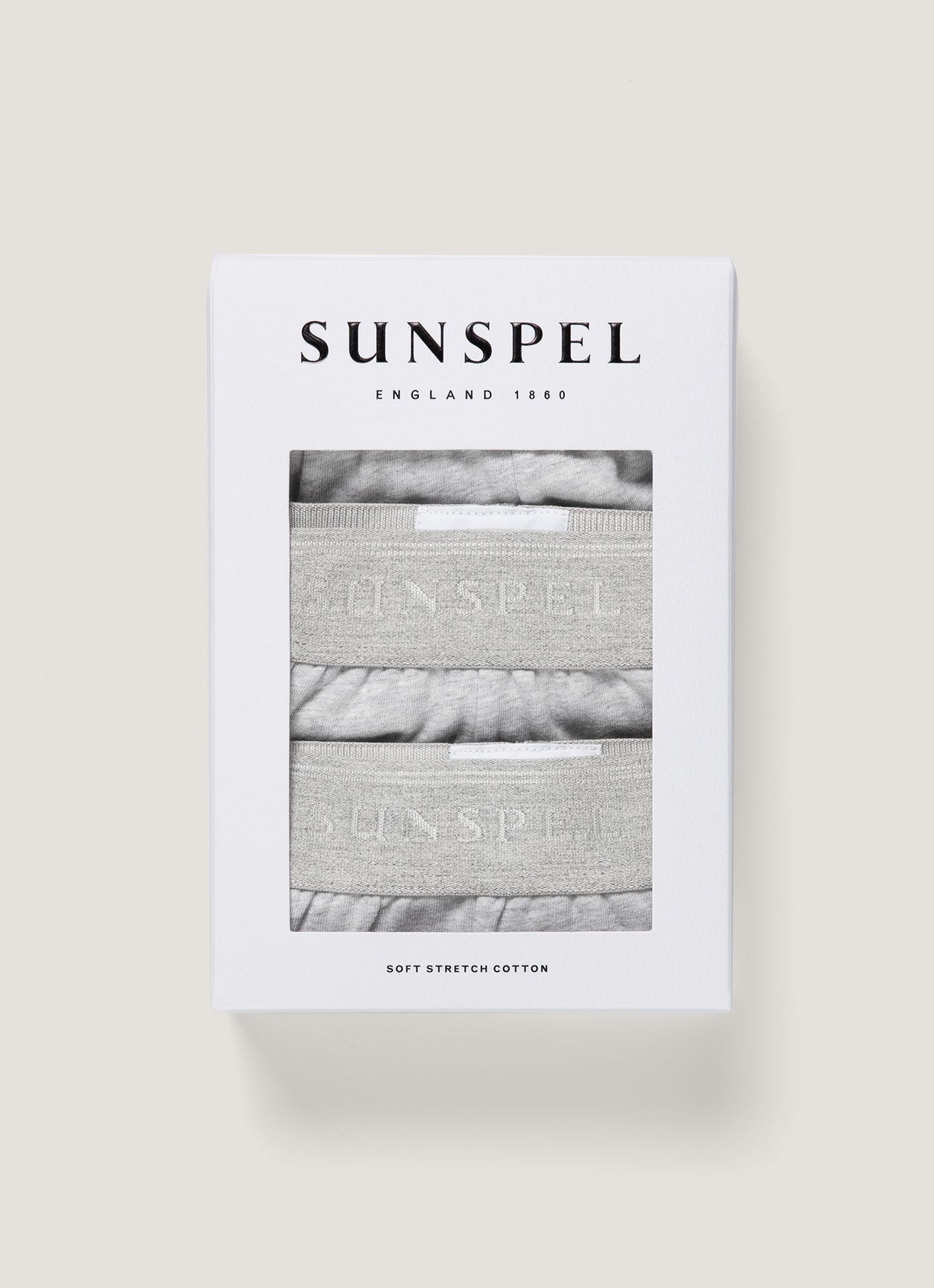 Mens Multipack Stretch Cotton Trunks In Grey Melange Packm46 Gyaa