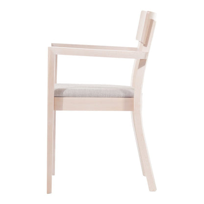 Bergamo Armchair - Seat Upholstered - Beech Frame