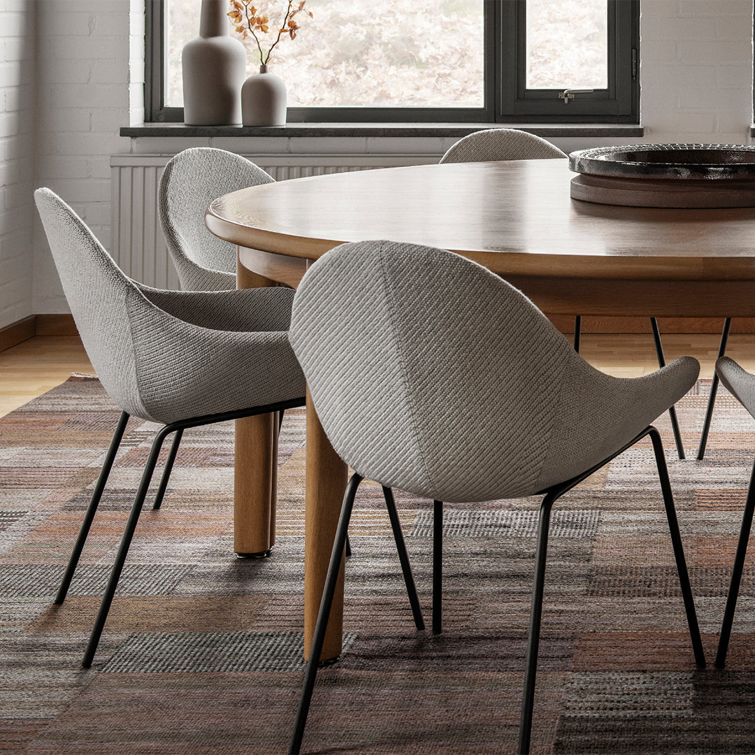 Atticus 08  Side Chair - 4 Leg, Lacquered Metal