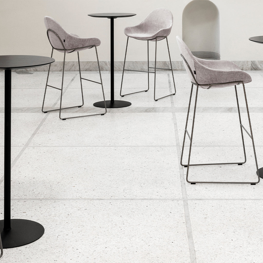Atticus 09 Counter  Chair - Sled Base