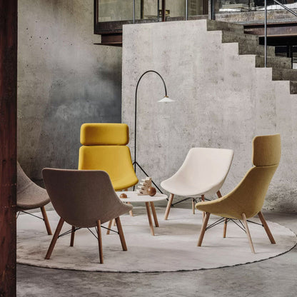 Auki Lounge Chair - Wooden Base