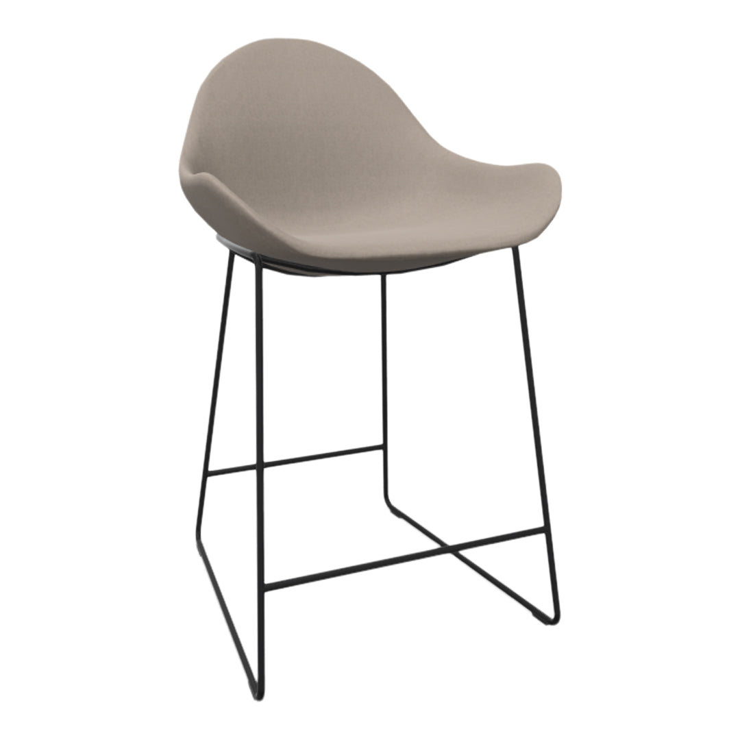 Atticus 09 Counter Chair w/ Arms - Sled Base