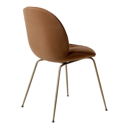 Beetle Soft Dining Chair - Conic Base - Front Upholstered - Veneer Shell