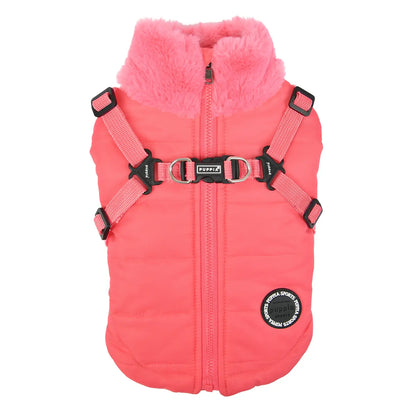 Puppia Donavan Winter Dog Coat Integrated Harness