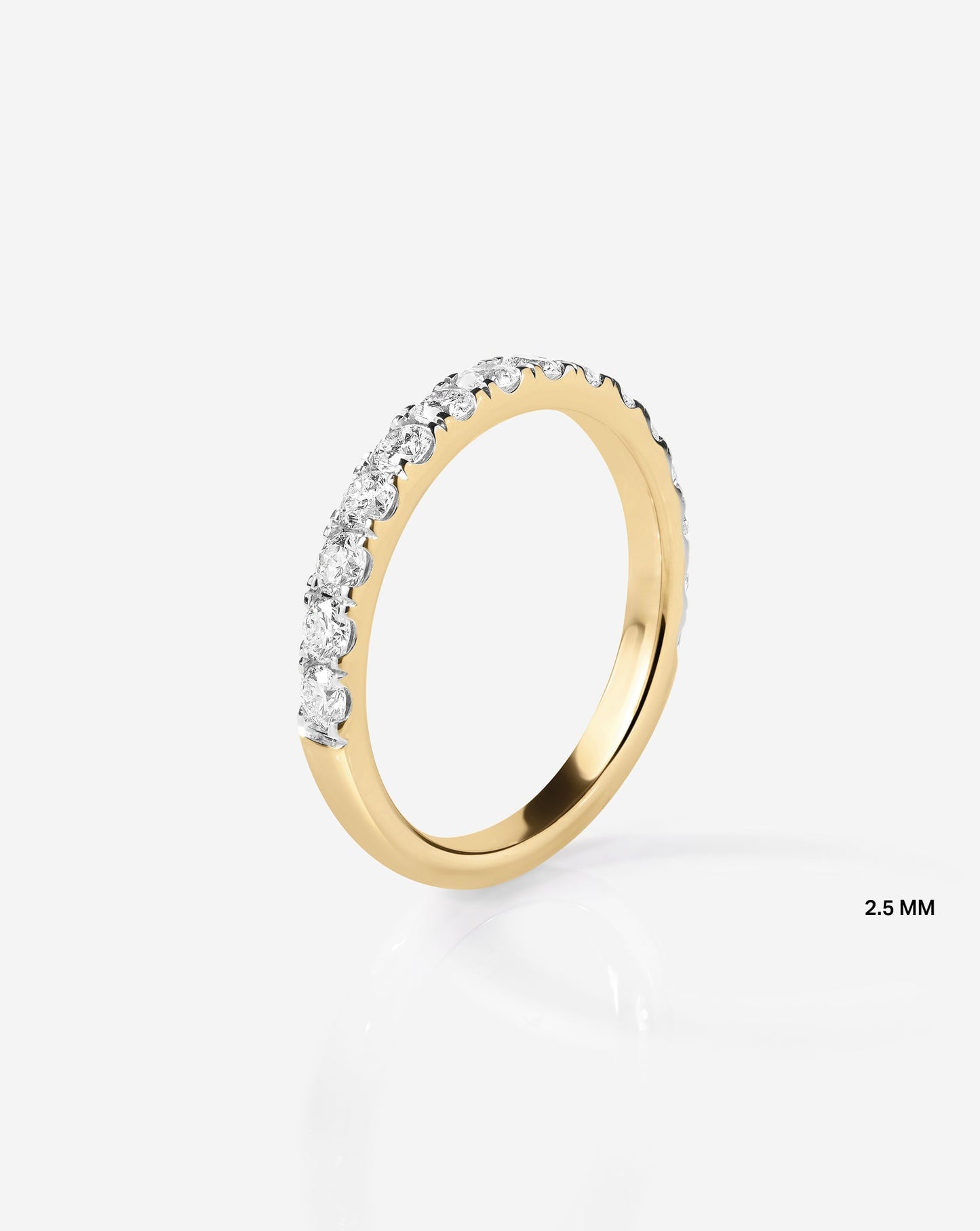 2.5 mm Classic Diamond Ring