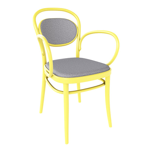 Armchair 20 - Seat & Back Upholstered - Beech Pigment Frame