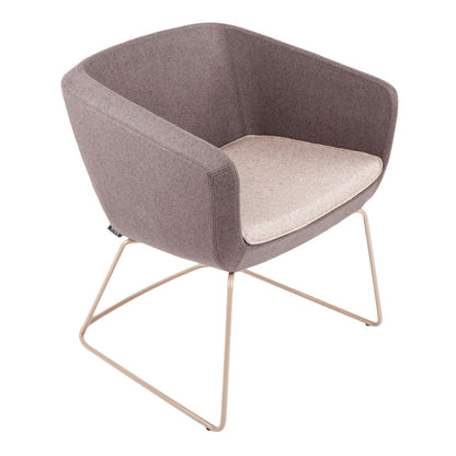 Arca 5095 Small Armchair - Sled Base