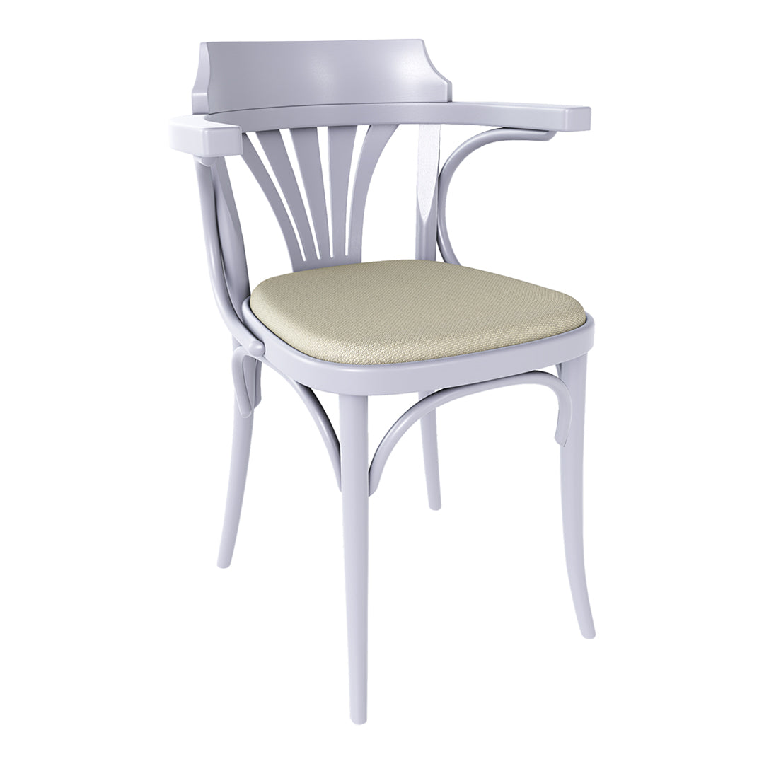 Armchair 25 - Seat Upholstered - Beech Pigment Frame