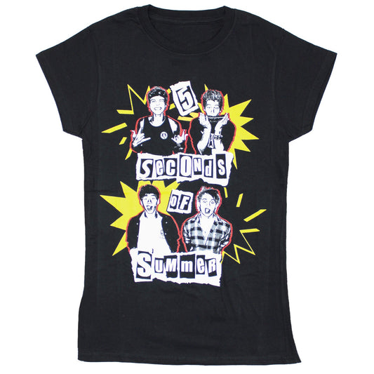 5 Seconds Of Summer Punk Pop Photo Junior Top