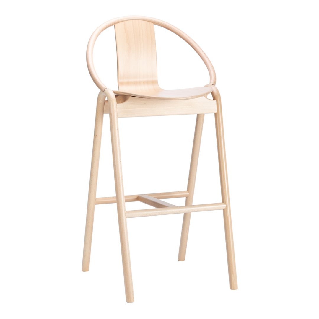 Again Barstool - Beech Frame