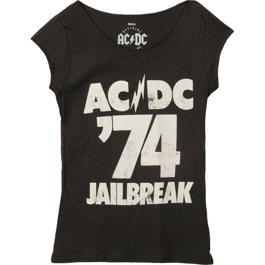 AC/DC '74 Jail Break Junior Baby Doll Junior Top