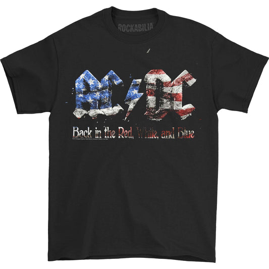 AC/DC Back In The Red White & Blue Tee T-shirt