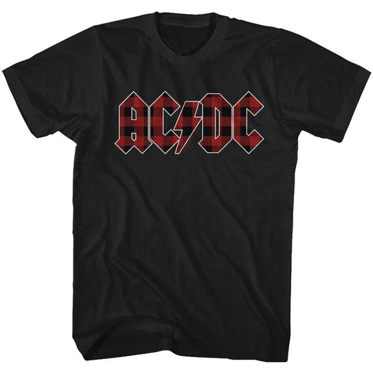 AC/DC Back In Plaid T-shirt