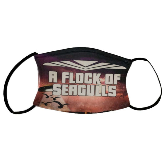 A Flock Of Seagulls Space Logo Face Mask