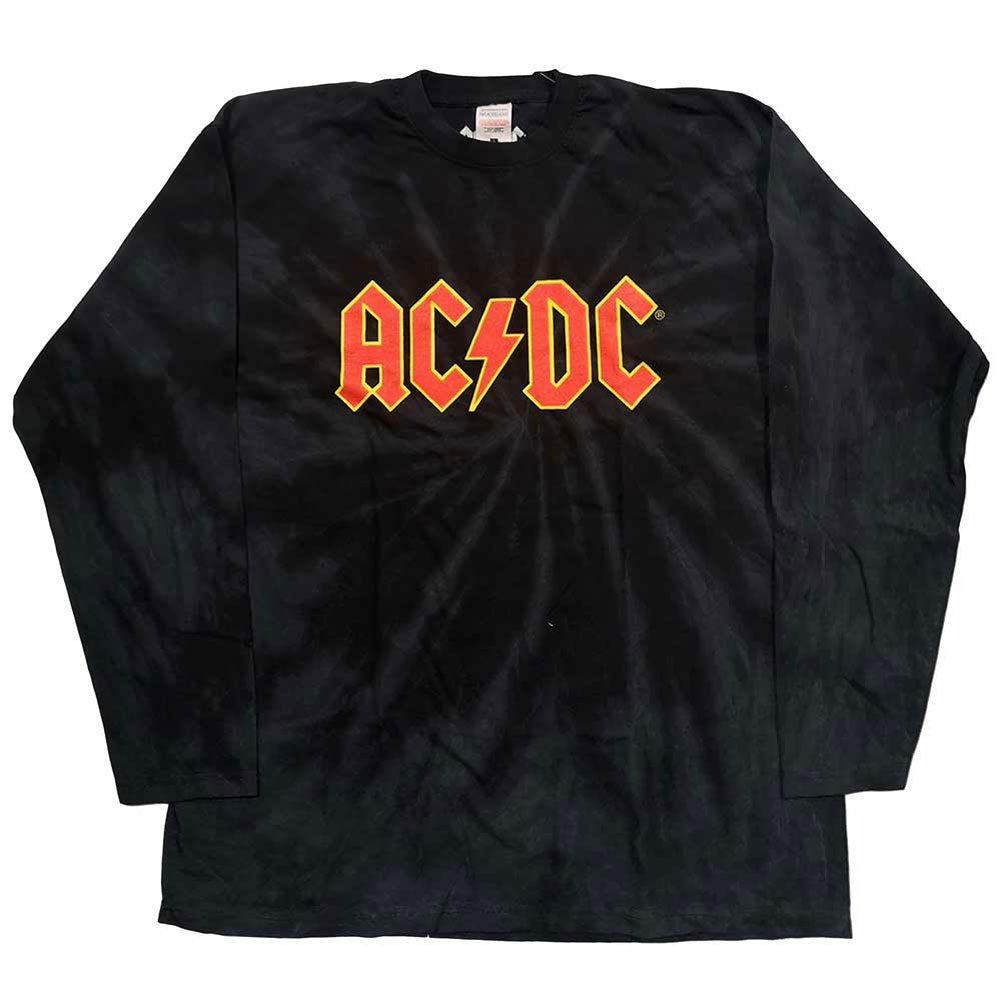AC/DC Logo (Dip-Dye) Tie Dye  Long Sleeve