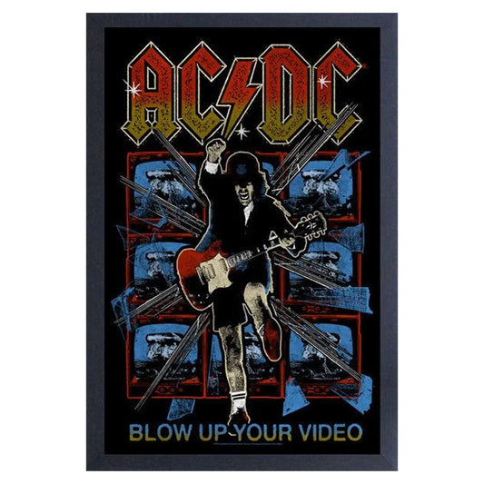 AC/DC Blow Up Your Video - Sketch Framed Wall Art