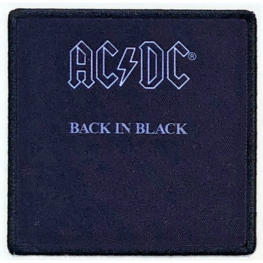 AC/DC Back In Black Woven Patch