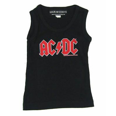 AC/DC Classic Red Logo Infant Baby Tank Top Childrens T-shirt