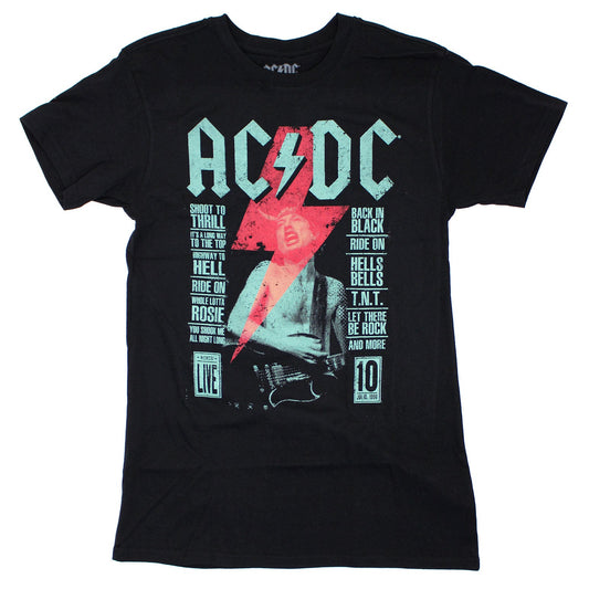 AC/DC Live On Black T-shirt