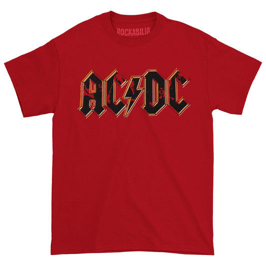AC/DC Band Silhouettes In Logo T-shirt
