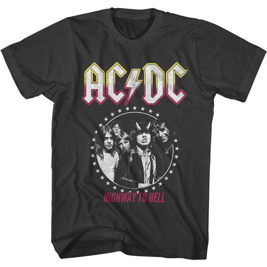 AC/DC AC/DC Circle Stars T-shirt
