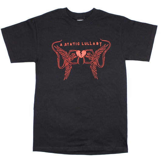 A Static Lullaby Red Broken Heart Logo T-shirt