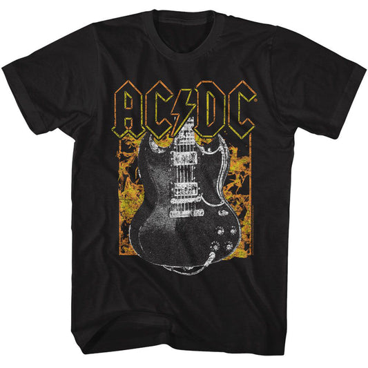 AC/DC AC/DC Fire And Guitar T-shirt