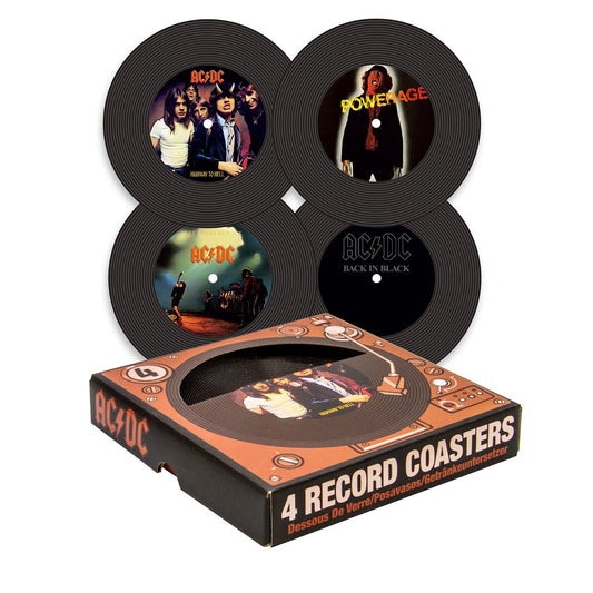 AC/DC 4 Record Coasters Set Coaster Set