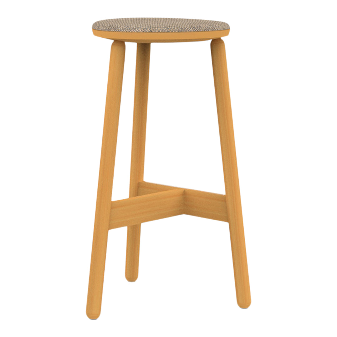 Beech Stool 75 Flat Barstool - Upholstered