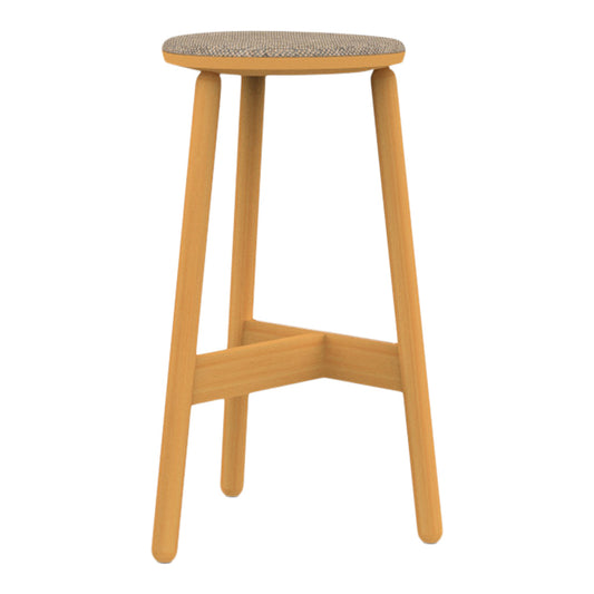 Beech Stool 75 Flat Barstool - Upholstered