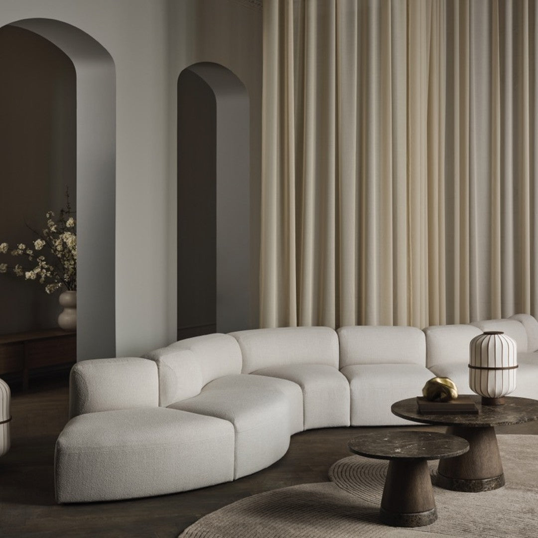 Angle Curved Semi-Circular Sofa w/ Open End