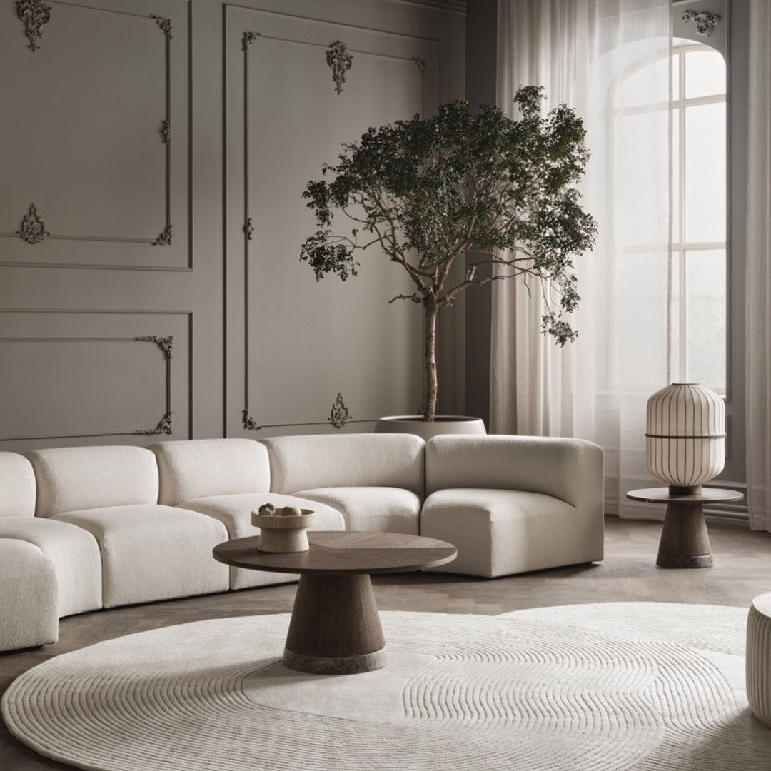 Angle Curved Semi-Circular Sofa w/ Open End