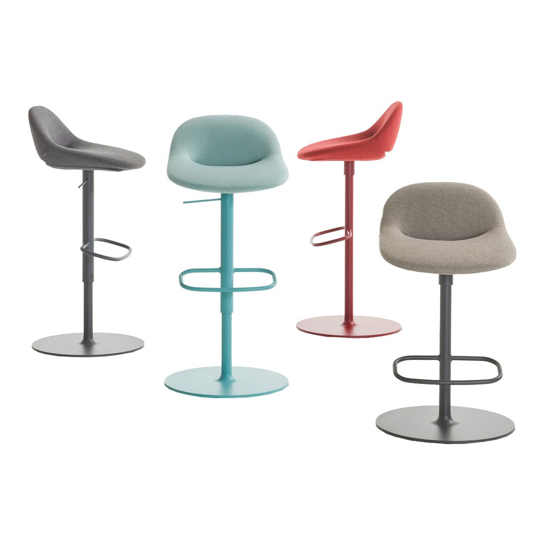 Beso Barstool - Disc Base - Swivel w/ Return