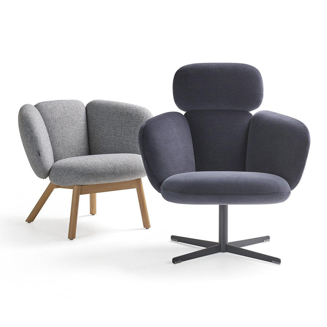 Bras Easy Chair - 4 Legged, Wood Base