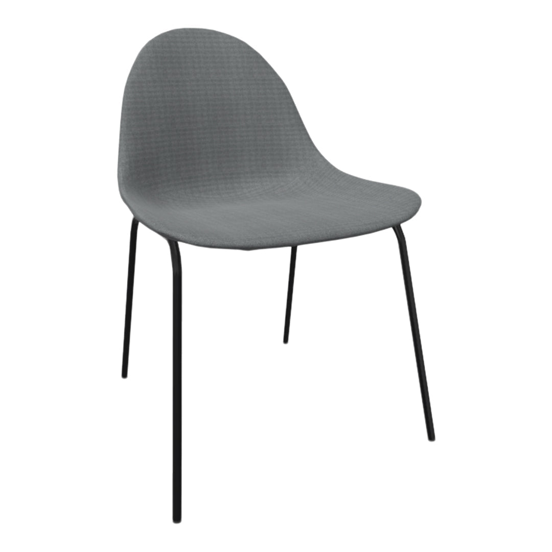 Atticus 08  Side Chair - 4 Leg, Lacquered Metal
