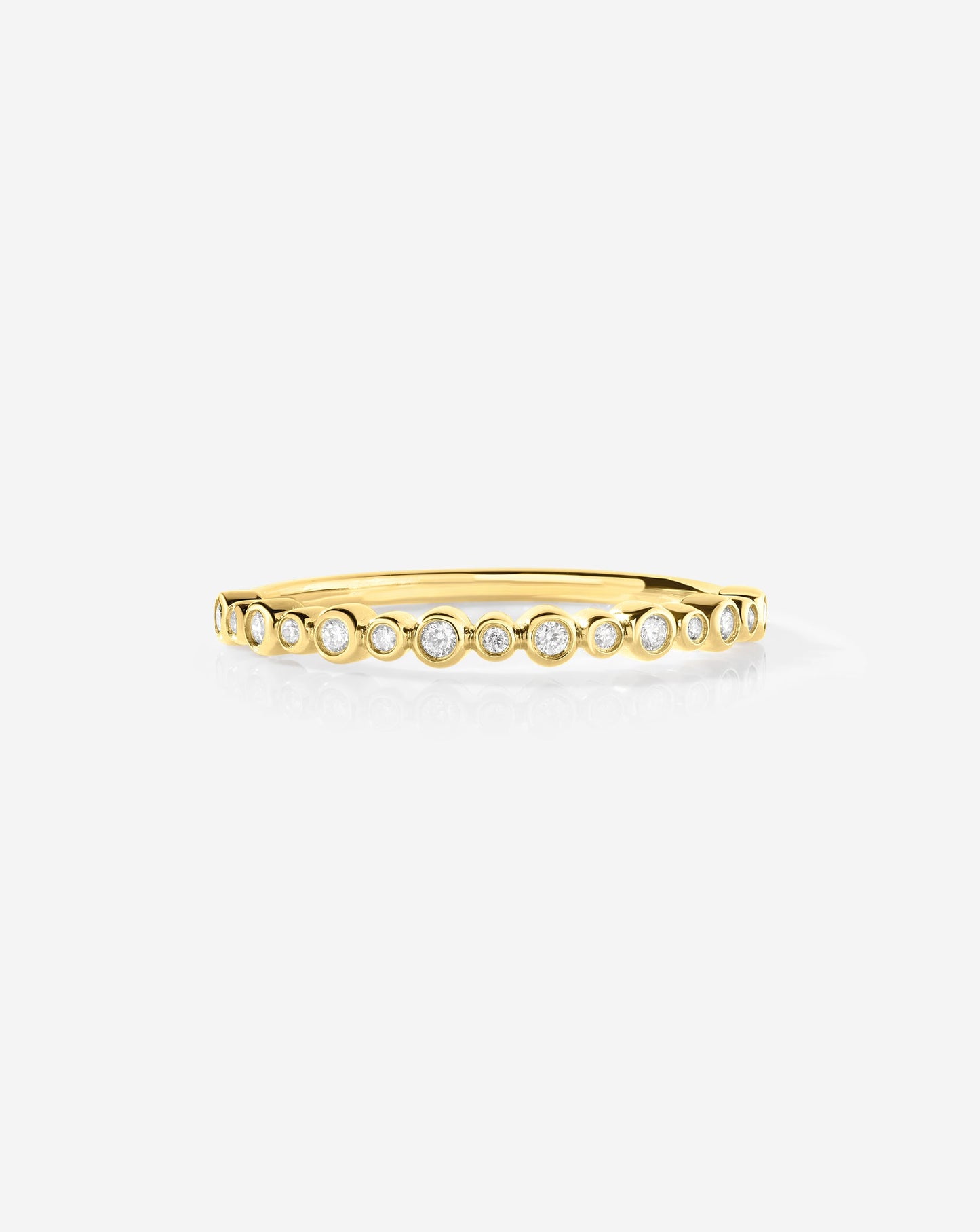 Bezel Diamond Station Ring