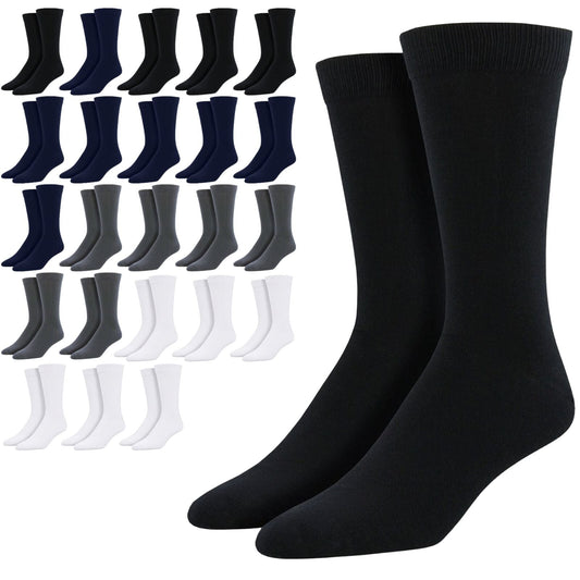 24 Pairs Bamboo Derived Loose Top Socks Diabetic Comfort Circulation Assorted