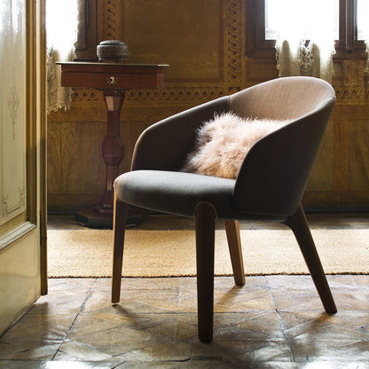 Bellevue 04 Lounge Armchair - Ash Frame
