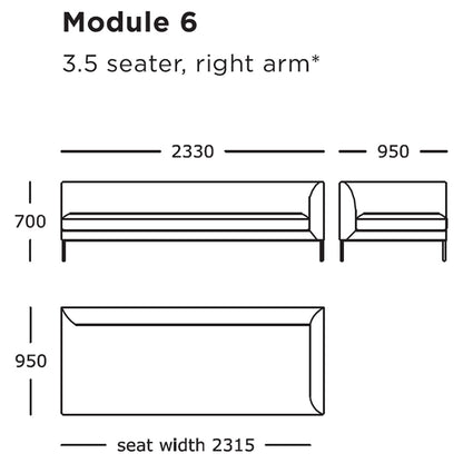 Blade Modular Sofa (Modules 1-8)