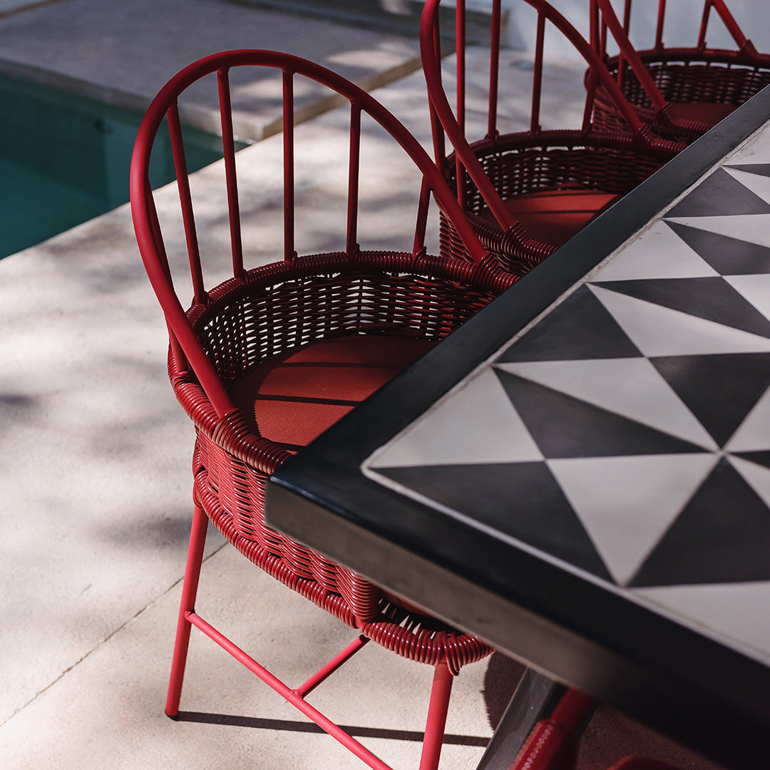 1730 Outdoor Dining Armchair w/ Cushion