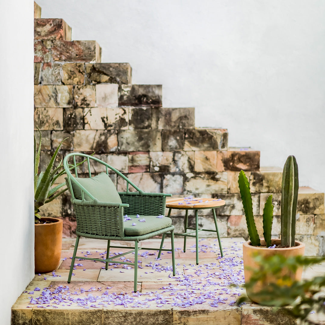 1730 Outdoor Lounge Chair w/ Cushion