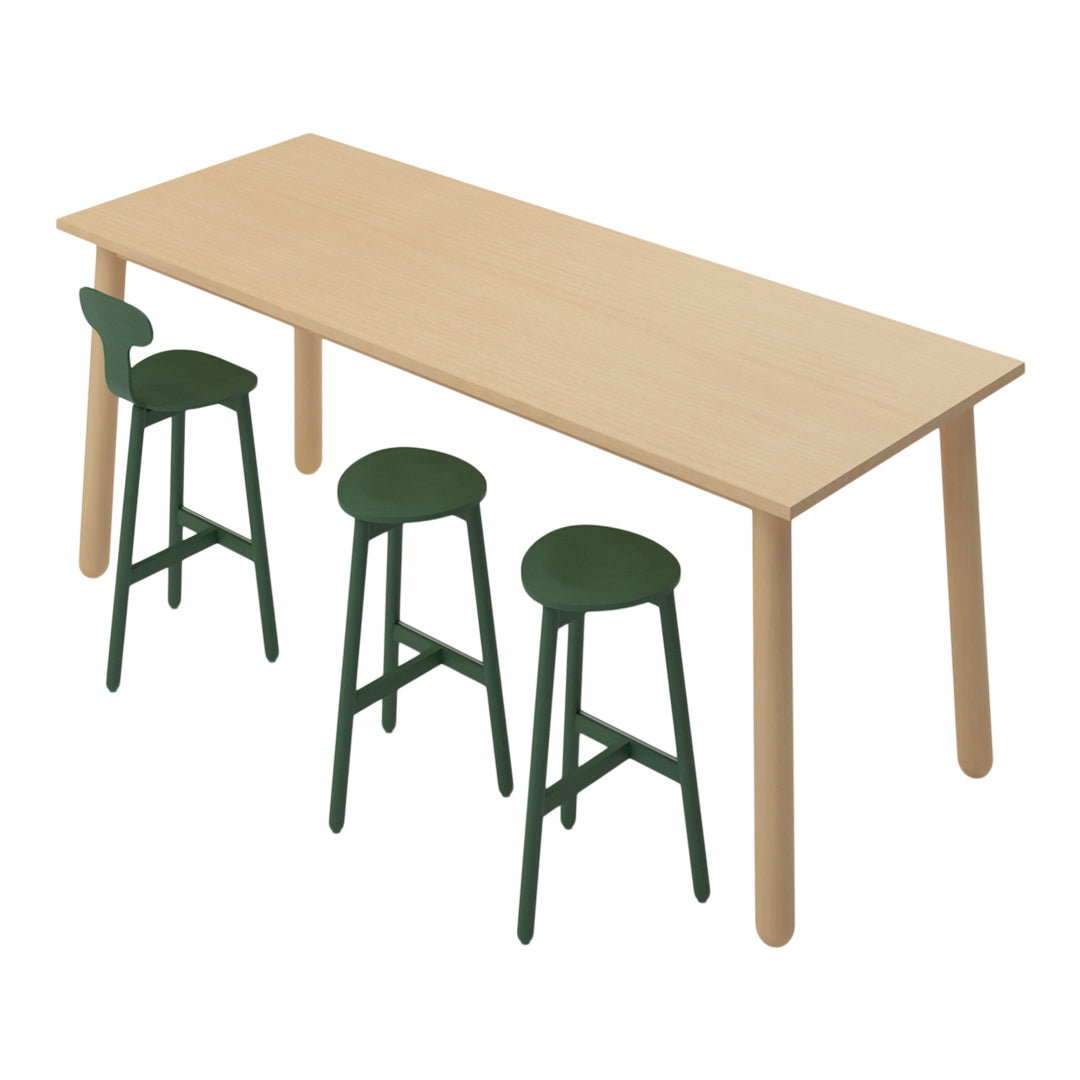 Beech Stool 75 Flat Barstool - Upholstered