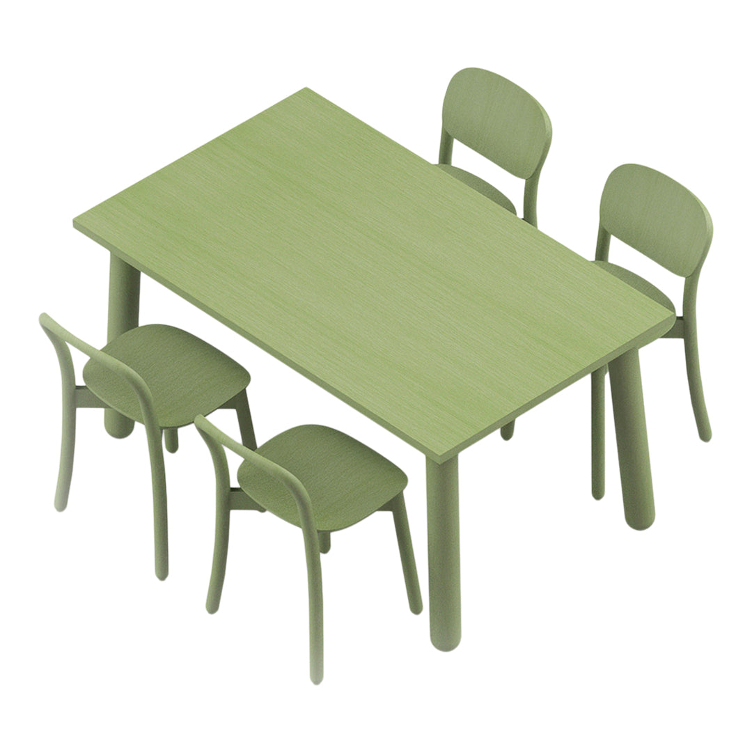 Beech Side Chair Closed Back